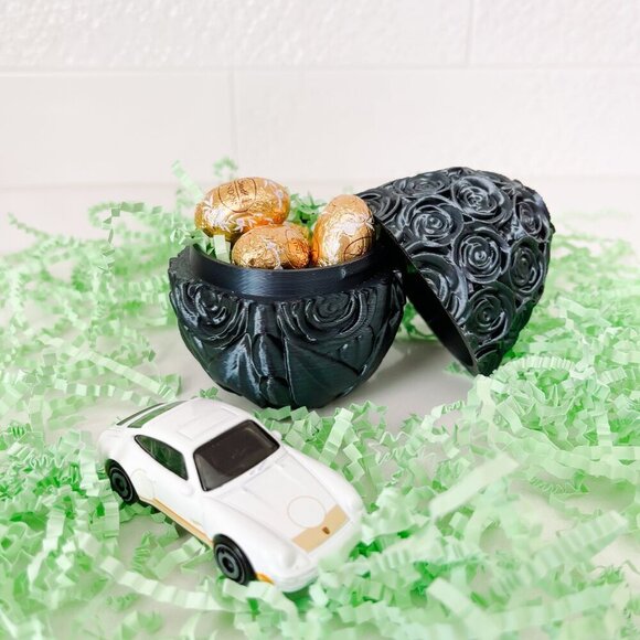 Rose-Covered Easter Eggs โ Handcrafted Party Favors, Spring Decor, Wedding Gifts - Picture 2 of 6